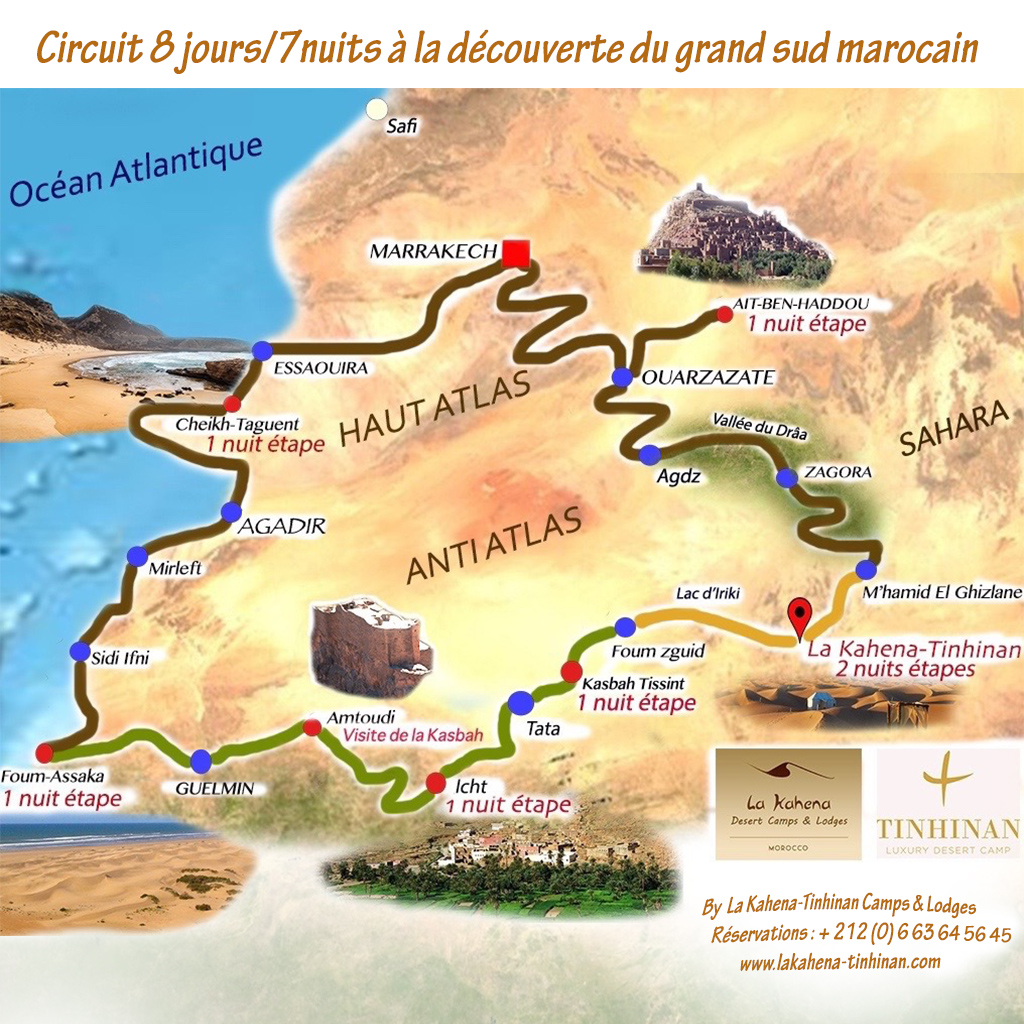 Circuit culinaire 7 étapes dans le grand sud marocain